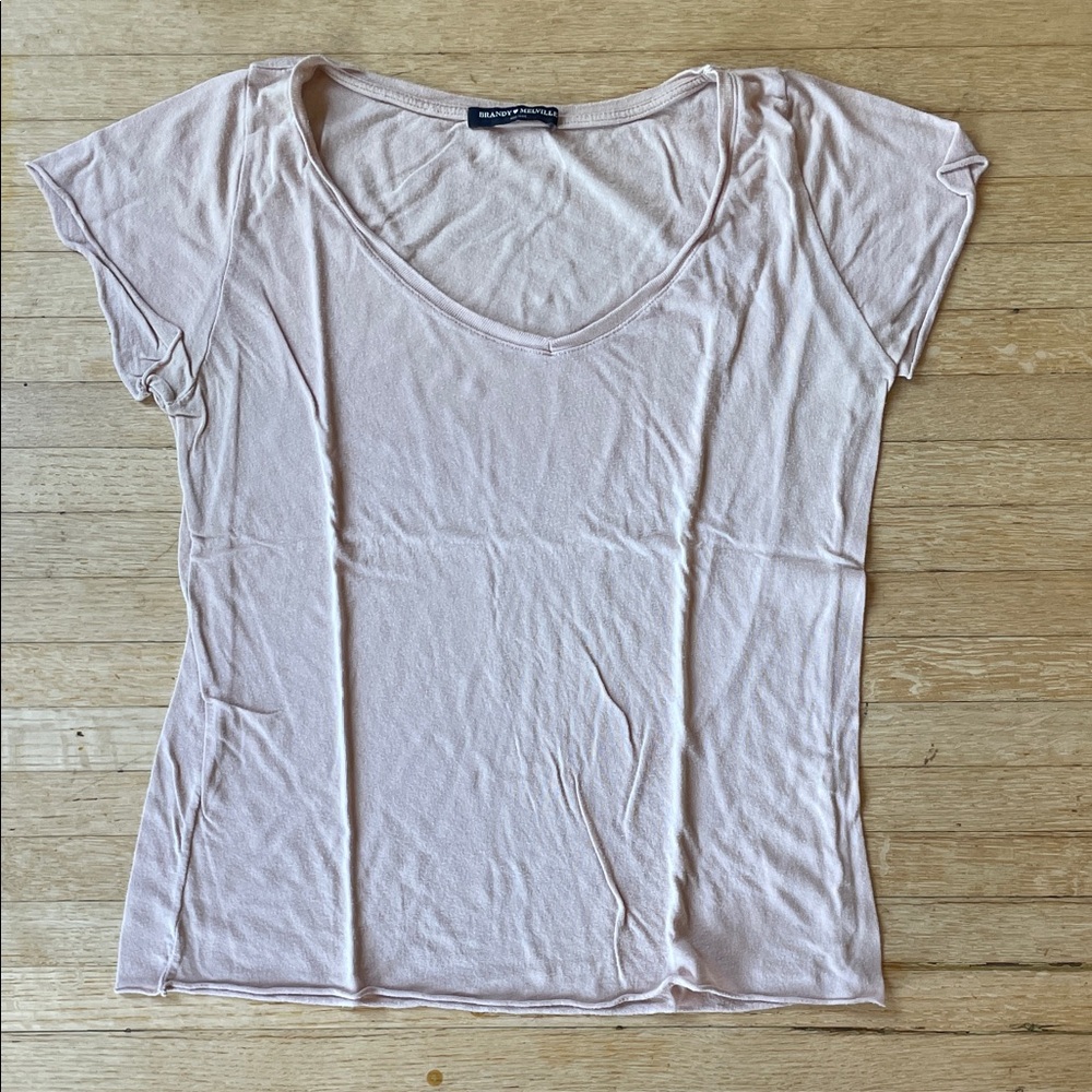 GUC brandy Melville light pink tee